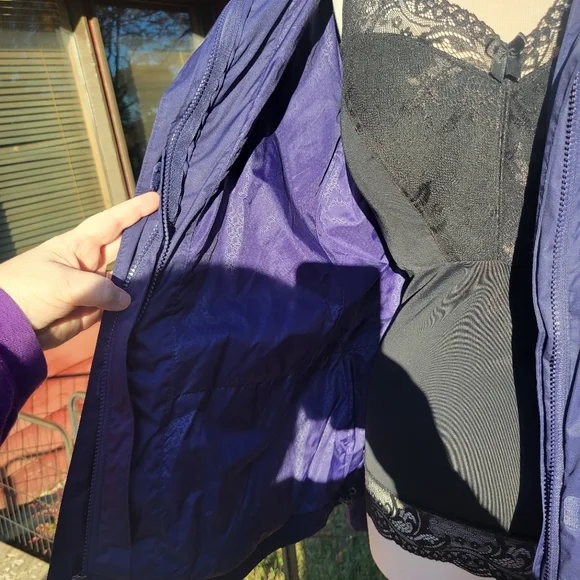 💥💥SOLD💥💥Columbia Snowy Onmi Shield Purple & White Softshell Ski Jacket-1X - Picture 6 of 13